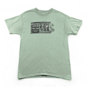 Vintage Buffalo Bill Shirt Adult MEDIUM Green Century Bike Ride Kansas Club Y2K